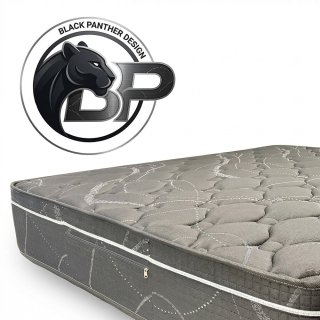 Ορθοπεδικό Στρώμα Aurora 30cm | Σκληρή Στήριξη Mini Bonnell & Μαύρο Ύφασμα Black Panther  - Custom Strom